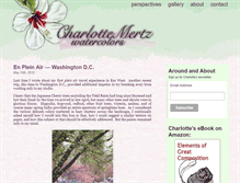 Tablet Screenshot of charlottemertz.com